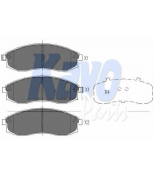 KAVO PARTS - KBP5517 - К-т колодок тормозных Fr MI L200